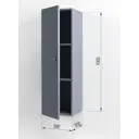 Шкаф подвесной Regent style правый 30x100см цвет темно-серый