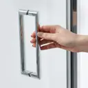 Душевая дверь Wasserkraft Weser 78F12 100см эффект стекла прозрачный складной