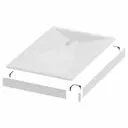 Экран для прямоугольного поддона Grossman Strong GR-S1901101Q металлический 90x110см цвет белый