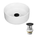 Раковина накладная Point Виктория 41 с черным донным клапаном PN43063-PN000Z1BM