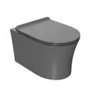 Унитаз подвесной Point Вега PN41711GM безободковый с сиденьем микролифт