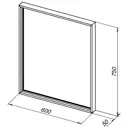 Зеркало для ванной De aqua 00261693 с подсветкой 60x75см