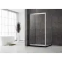 Душевой уголок Veconi RV031-11090-01-C5 прямоугольник 110x90см хромированный профиль эффект стекла прозрачный