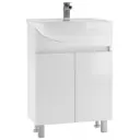 Тумба под раковину Айсберг Норма DA1630T 59.20см цвет Белый