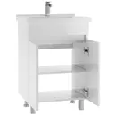 Тумба под раковину Айсберг Норма DA1617T 56см цвет Белый