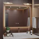 Зеркало для ванной Alias Квартал часы q505035 с подсветкой 50x50см