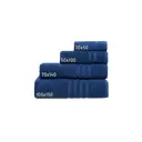 Полотенце махровое Sanpa Home Collection Agata 100x150 цвет темно-синий