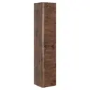 Шкаф для ванной комнаты Vincea Paola VSC-2P170RW-L подвесной 35x170см цвет темно-коричневый
