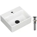 Раковина прямоугольная Bauedge Cerama Mini 33x28 с отверстием под смеситель, белая выпуск