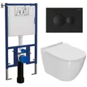 Комплект инсталляция с унитазом Bauedge 4501-7313-NT0002-PRO цвет белый