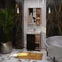 Тумба под раковину Megano Home Гарда 121334 57.20см цвет крафт золотой-чёрный