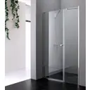 Душевая дверь Cezares ELENA-W-B-11-40+90-C-Cr 130см эффект стекла прозрачный распашной