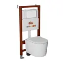 Комплект инсталляция с унитазом Bauedge Q111300-NM0003-PRO-Q00001 цвет белый