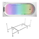 Прямоугольная ванна Lavinia Boho 360400AC с гидромассажем 75x45x150см акрил цвет белый