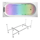 Прямоугольная ванна Lavinia Boho 36048HAC с гидромассажем 75x45x170см акрил цвет белый