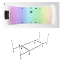 Прямоугольная ванна Lavinia Boho 36301H0C с гидромассажем 75x43x170см акрил цвет белый