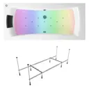 Прямоугольная ванна Lavinia Boho 363050AC с гидромассажем 75x43x170см акрил цвет белый