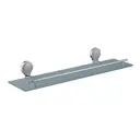 Полка для ванной комнаты D-Lin D260300 стеклянная 14x52 см хром