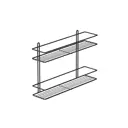 Полка для ванной комнаты Vannamarket P4026574 нержавеющая сталь 11.5x40 см