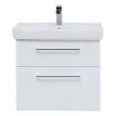 Тумба под раковину Dreja Q Max 77.0005W_191645 64.50см подвесная с раковиной цвет белый