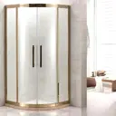Душевой уголок Grossman Pragma PR-100RG 1/4 круга 101x101см бронза профиль эффект стекла прозрачный