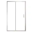 Душевой уголок Azario MILTON AZND61211200 прямой 120x0.6см хромированный профиль эффект стекла прозрачный
