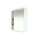 Зеркальный шкаф для ванной Misty Венера П-Внр04070-25СвП 70x80см белый;черный