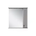 Зеркальный шкаф для ванной Misty Лувр П-Лвр03065-1504П 65x80см серый