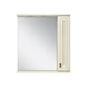Зеркальный шкаф для ванной Misty Лувр П-Лвр03085-1014П 85x80см слоновая кость