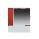 Зеркальный шкаф для ванной Misty Кристи П-Кри02090-041СвЛ 90x100см красный;бордовый