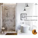 Душевая дверь LUXMARE LXM03-100-CH 100см
