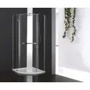 Душевой уголок Cezares BERGAMO-W-R-1-90-ARCO-C-Cr-L-IV округлый 90x90см хромированный профиль эффект стекла прозрачный