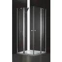 Душевой уголок Cezares ELENA-W-A-22-90-P-Cr прямой 90x90см хромированный профиль эффект стекла рифленый