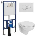Комплект инсталляция и унитаз Ideal Standard 4501+7310+K881201 с кнопкой