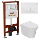 Комплект инсталляция и унитаз BAUEDGE BAU PRO Q111300-NP0001-PRO-Q00006