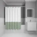 Шторка для ванной комнаты IDDIS BW04P18i11 200x180см цвет зеленый
