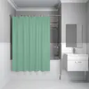 Шторка для ванной комнаты IDDIS BS05P18i11 200x180см цвет зеленый