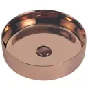 Раковина накладная Abber Bequem AC2109RG 40см цвет розовое золото