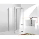 Душевой уголок Cezares MOLVENO-BA2-80/80-C-Cr-IV прямой 80x80см хромированный профиль эффект стекла прозрачный