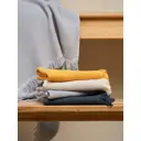 Полотенце вафельное Frutto Rosso FRH15150 для ванной 100x140 см темно-серое