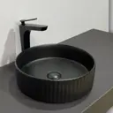 Раковина накладная Comforty 00-00012532 36см цвет черный матовый