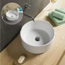 Раковина накладная Comforty 00004148151 40.50см цвет белый