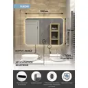 Зеркало для ванной комнаты Континент Burzhe Led 4660124906662 100x70см прямоугольное