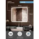 Зеркало для ванной комнаты Континент Demure Led 4660124907287 80x70см прямоугольное