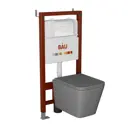 Комплект инсталляция и унитаз BAUEDGE BAU PRO Q111300-BS0001-HQ2-DG-Q00010