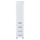 Шкаф для ванны напольный Misty П-Тер0504001-3ЯЛ 40x190см цвет белый