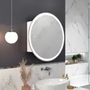 Шкаф для ванной комнаты Mixline Оливия 553156 с подсветкой 60x60см