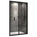 Душевая дверь Abber AG07120B 120см эффект стекла прозрачный складной