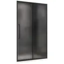 Душевая дверь Abber AG30140BMH 140см эффект стекла матовый раздвижной
