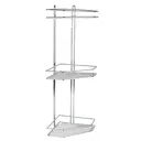 Полка для ванной комнаты delphinium 101035 сталь 20x27.5 см цвет серый, серебристый